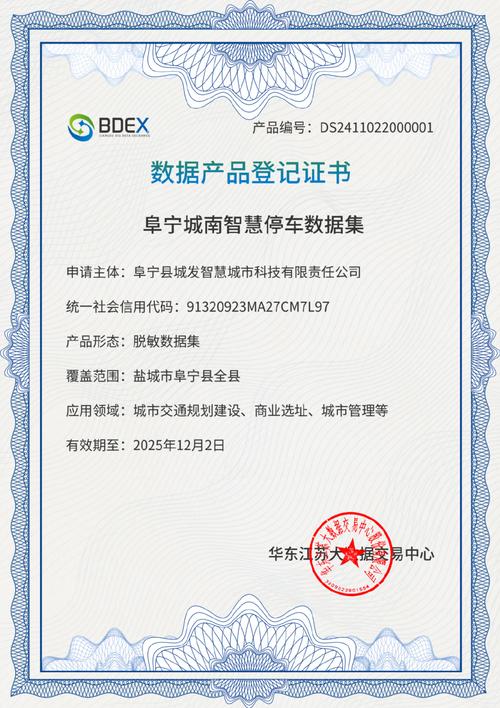 以认证为基石，以服务促流通 阜宁智慧停车数据集完成数据处理服务